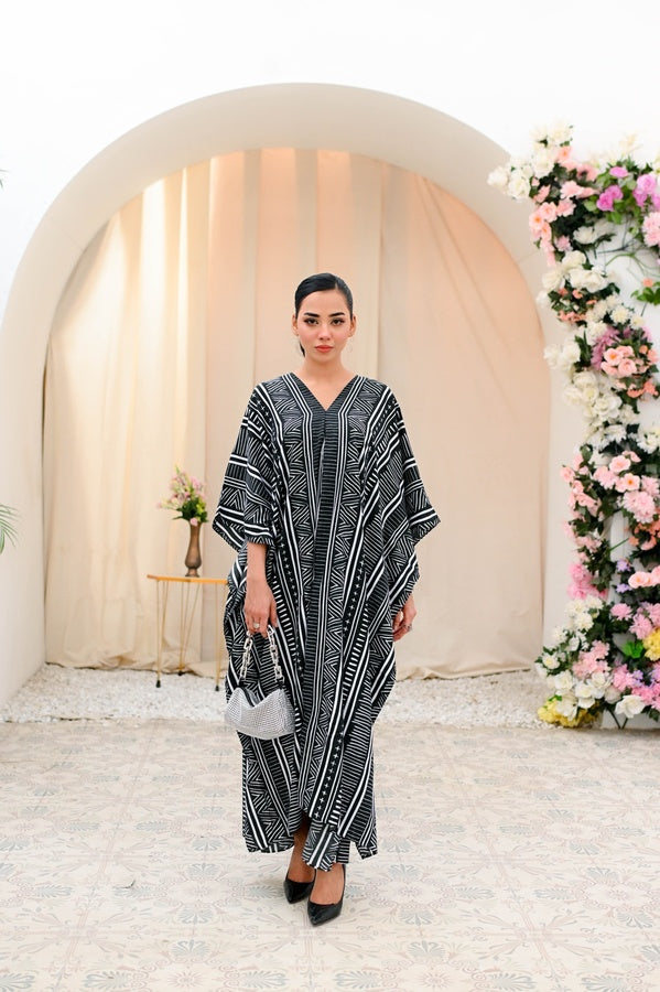 PRINCESS SPLIT LAWN KAFTAN