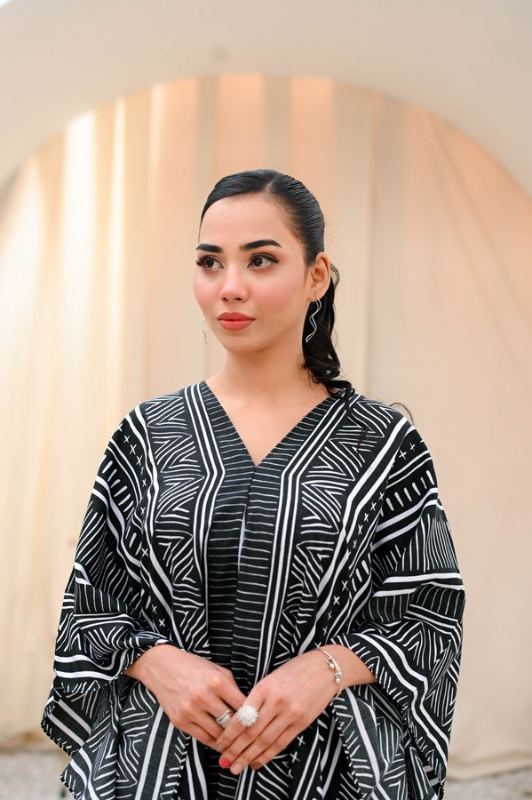 PRINCESS SPLIT LAWN KAFTAN